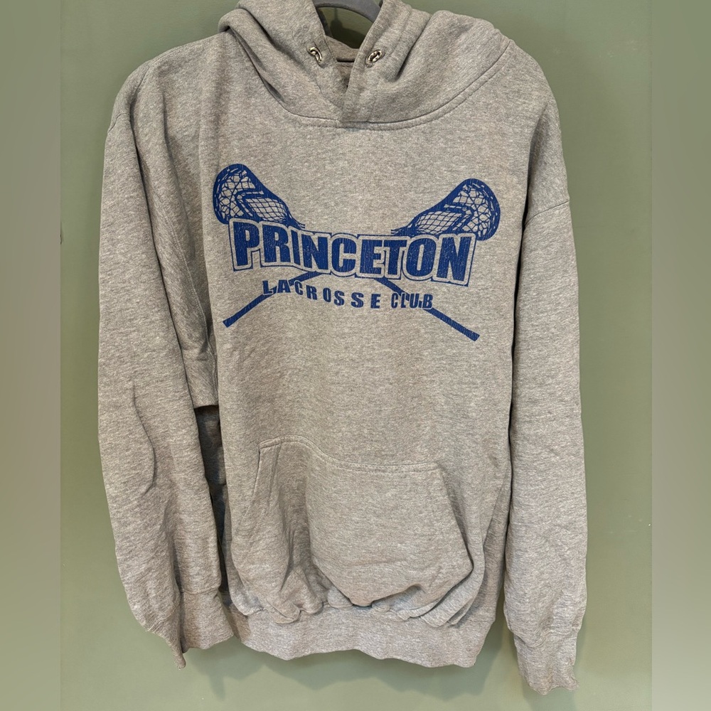 Gray Princeton Lacrosse Club Hoodie